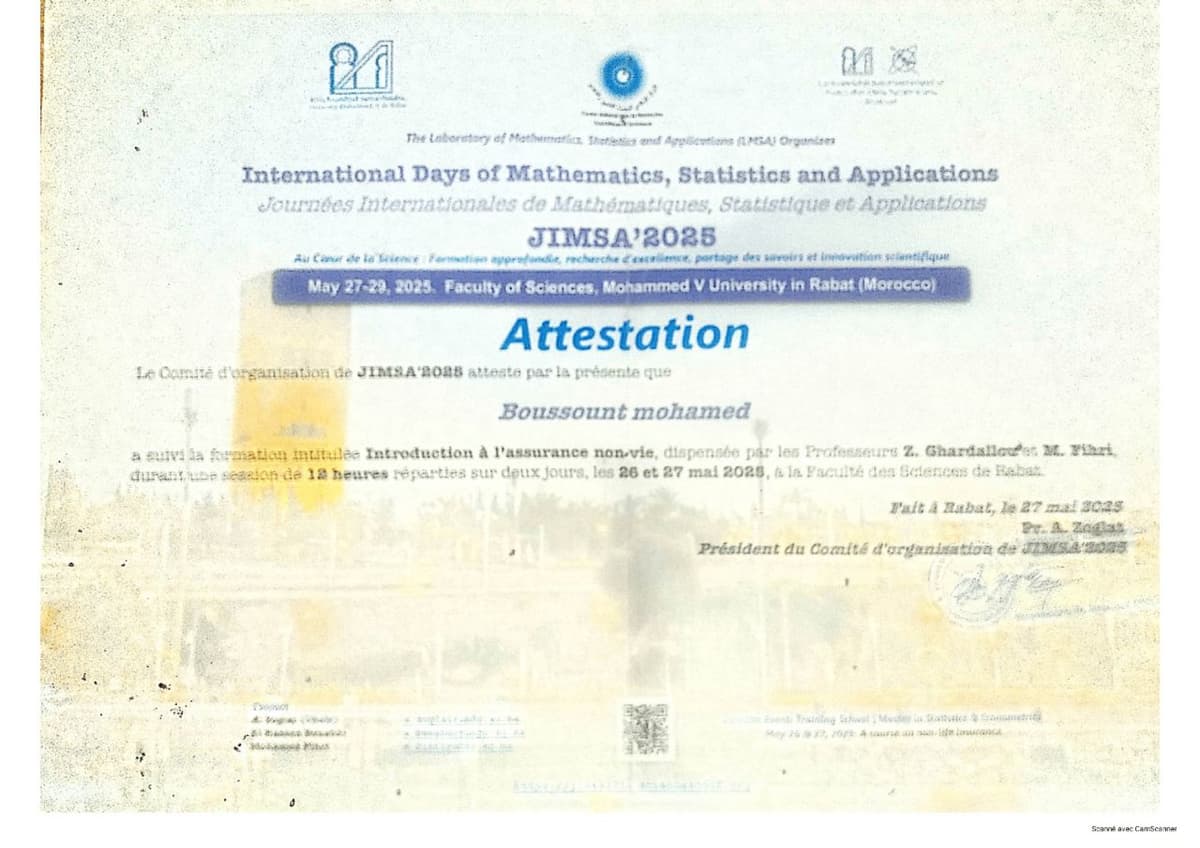 Introduction à l'Assurance Non-Vie